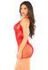 Сукня Leg Avenue Lace and Net Mini Dress with Dual Strap One Size, Red SX1734 фото 3