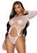 Еротичне боді Leg Avenue Top bodysuit with thong back White SO9150 фото 1