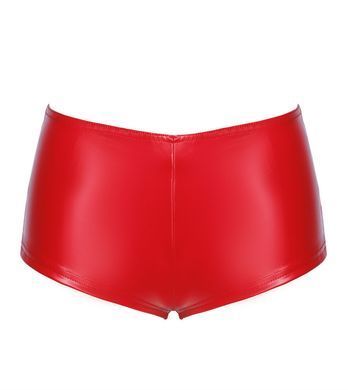 Шорти Noir Handmade F356 Red powerwetlook shorts - L SX2122 фото