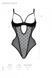 Еротичне боді Passion MARINA BODY, XXL/XXXL, black, з відкритими чашками SO9719 фото 5