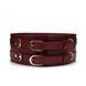 Шкіряний пояс для бондажу Liebe Seele Wine Red Waist Cuff, L Size SO9462 фото 1