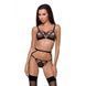 Пояс-стрепи з підв'язками для панчох Passion Exclusive MEGGY GARTER BELT S/M, black PS27708 фото 1