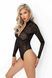 Боді під леопард Noir Handmade F287 Leopard flock bodysuit with long sleeves, XL, довгий рукав SX0180 фото 2