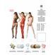 Бодістокінг Passion BS050 red, комбінезон, імітація панчох і пояса PBS050R фото 5