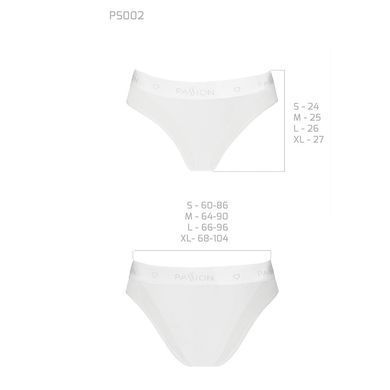 Трусики з прозорою вставкою Passion PS002 PANTIES S, white SO4197 фото