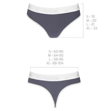 Спортивні трусики-стрінги Passion PS007 PANTIES dark grey, L SO4247 фото