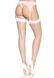 (SALE) Панчохи у велику сітку Leg Avenue Fence Net Thigh Highs White, one size SO7988 фото 4