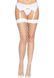 (SALE) Панчохи у велику сітку Leg Avenue Fence Net Thigh Highs White, one size SO7988 фото 5