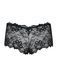 (SALE) Мереживні трусики-шортики Obsessive Idillia shorties black L/XL SX1200 фото 5