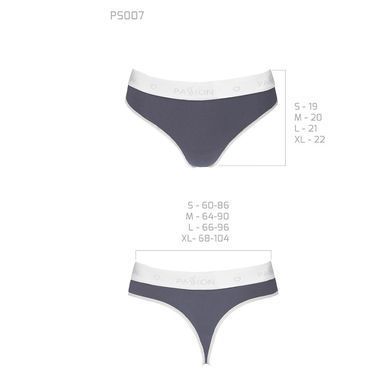 Спортивні трусики-стрінги Passion PS007 PANTIES M, dark grey SO4248 фото