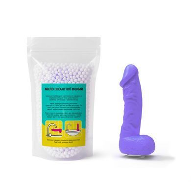 Крафтове мило-член з присоскою Чистий Кайф MEDIUM Violet, натуральне SX2312 фото