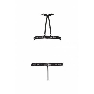 Напівпрозоре боді з вирізами Passion Exclusive Mirajane Body black L/XL, black PS26404 фото