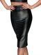 Спідниця-олівець зі шнурівкою Noir Handmade F152 Powerwetlook pencil skirt, 3XL, з мокрим ефектом SX0034 фото 2