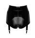 Шортики Noir Handmade F325 Glam, M, black, вініл, висока талія, кріплення для панчіх, з доступом SX0382 фото 7
