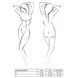 Напівпрозоре боді з вирізами Passion Exclusive Mirajane Body black L/XL, black PS26404 фото 7