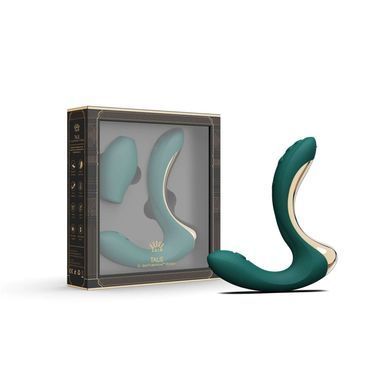 Вібратор-пульсатор з вакуумною насадкою Zalo &ndash; Talis G-Spot PulseWave Vibrator Turquoise Green SX0711 фото