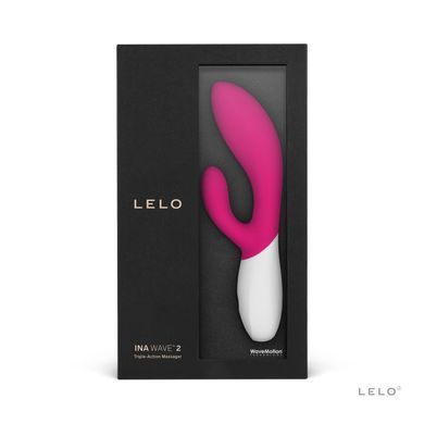 Вібратор-кролик LELO Ina Wave 2 Cerise, манливий рух стовбура + вібрації SO8080 фото