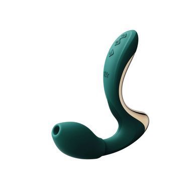 Вібратор-пульсатор з вакуумною насадкою Zalo &ndash; Talis G-Spot PulseWave Vibrator Turquoise Green SX0711 фото