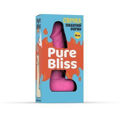 Свічка у вигляді члена Pure Bliss MINI Pink 15 см SX1645 фото