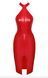 Сукня Noir Handmade F354 Red powerwetlook dress - S SX2106 фото 7