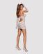 Еротичний мереживний костюм медсестри Obsessive Medica dress 5pcs costume S/M, сорочка, рукавички, с SO7292 фото 4