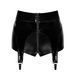 Шортики Noir Handmade F325 Glam, L, black, вініл, висока талія, кріплення для панчіх, з доступом SX0383 фото 6
