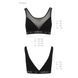 Топ з прозорою вставкою Passion PS002 TOP L, black SO4199 фото 6