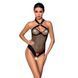 Сітчастий боді з халтером Passion Amanda Body L/XL, black SO5315 фото 1