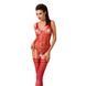 Бодістокінг Passion BS051 red, комбінезон, імітація панчіх і боді PBS051R фото 1