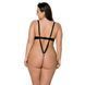 Боді з екошкіри Passion CELINE BODY 6XL/7XL black, з доступом, відкритий SO7060 фото 2