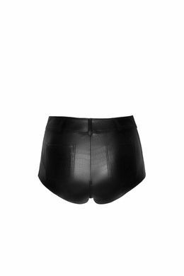 Шортики Noir Handmade F318 Wild, M, black, під латекс, крокодиловий принт, з доступом SX0334 фото