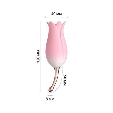 Ультразвуковий вібратор для клітора Otouch Bloom Ultrasonic Clitoris, 2 доп насадки SO9398 фото