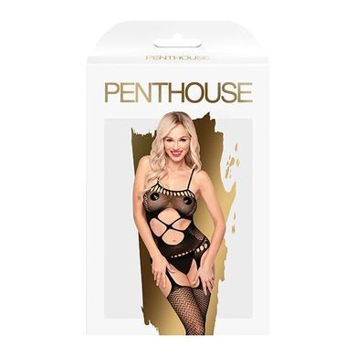 Бодістокінг з вирізом на животику Penthouse - Hot Nightfall Black XL SO5268 фото