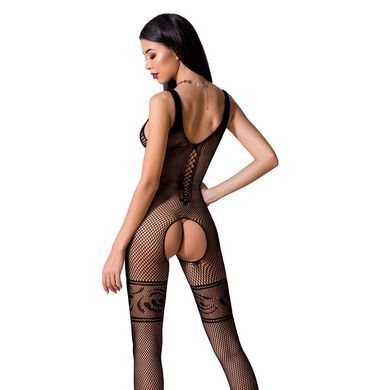 Бодістокінг Passion BS069 black, комбінезон, імітація панчіх і боді PBS069B фото