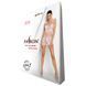 Бодістокінг мінісукня з метеликами Passion BS090 One Size white SO6390 фото 6