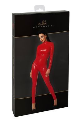 Комбінезон Noir Handmade F353 Red powerwetlook overall - XL SX2011 фото