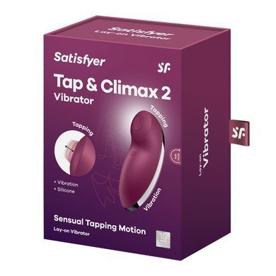 Вібростимулятор-пульсатор Satisfyer Tap & Climax 2 Red SX2185 фото