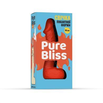 Свічка у вигляді члена Pure Bliss MINI Orange 15 см SX1647 фото