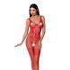 Бодістокінг Passion BS069 red, комбінезон, імітація панчох і боді PBS069R фото 1