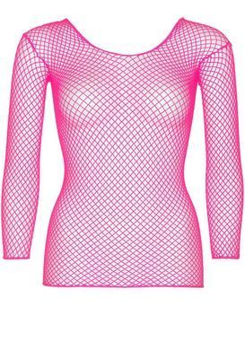 Сітчастий топ Leg Avenue Long Sleeves T-Shirts Neon Pink, One Size SO9105 фото