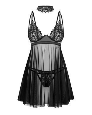 Бебі-дол Obsessive Donarella babydoll & thong XS/S SX1137 фото