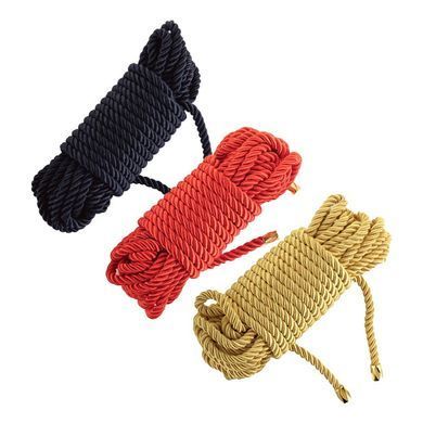 Мотузка для шибарі LOCKINK SEVANDA Shibari Pratice Rope, червона, 8 м, нейлон+бавовна SX0879 фото