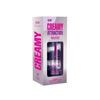 Зволожувальний крем-гель 2в1 Intt Creamy Attraction Blackberry 100мл для всього тіла, смак ожини SX2658 фото