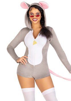 Комбінезон-костюм миші Leg Avenue Comfy Mouse L, з капюшоном SO9223 фото