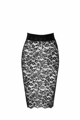 Спідниця Noir Handmade F302 Ambivalence, L, black, мереживо, довжина за коліна, шнурівка ззаду SX0251 фото