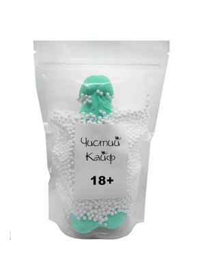 Крафтове мило-член із присоскою Чистий Кайф Turquoise size XL, натуральне SO2768 фото