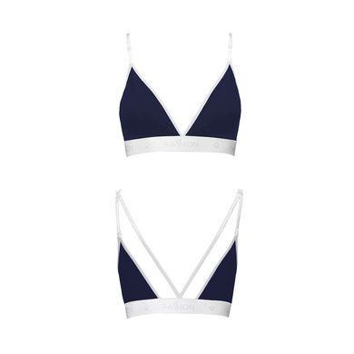 Спортивний топ з подвійними бретелями Passion PS007 TOP L, navy blue SO4267 фото
