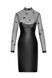Сукня Noir Handmade F310 Sublime, XXL, black, міді, мокрий ефект, верх &mdash; сітка, довгий рукав SX0301 фото 4