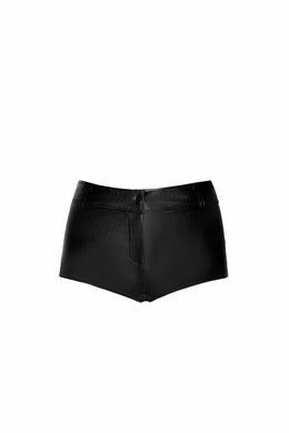 Шортики Noir Handmade F318 Wild, XXL, black, під латекс, крокодиловий принт, з доступом SX0337 фото