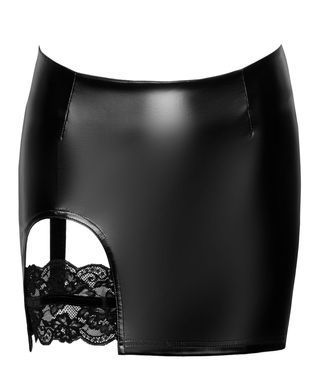 Спідниця Noir Handmade F345 Powerwetlook skirt with garter - L SX2134 фото